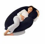PumPum Black Hollow Fiber Filled C Shape Maternity Body Pillow 55 inch x 28 inch