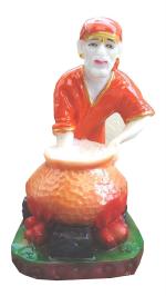 Sai Amrut Multicolor Resin Polyresin Shirdi Sai Baba Handi Cooking Idol