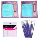 Royalkart Nail Art Combo Kit With 2pcs Small Stamping Image Plates