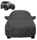 Auto Hub Car Cover Compatible with Mahindra Scorpio n with Mirror Pockets, Triple Stitched, Water Resistant Car Body Cover, Grey