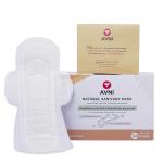 Avni Cotton Natural Ultra Thin Rash Free Sanitary Pads - Regular - 240 Mm (Set Of 24)