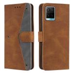 Autofocus Faux Leather Back Case Flip Cover for Vivo Y33s with ID Card Slot | Foldable Stand | 2 Card Slot | 1 Cash Slot | Magnetic Closure - Executive Brown, 21006