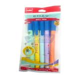 Cello Bling Pastel Ball Pens with different body foils -(Blue,Pack Of 10)
