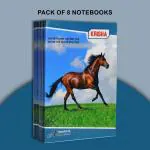 Krisha Book Manufacturing- Single Line A4 Size Long Notebook 192 Pages , 30cm*21cm (Pack Of 8)