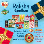 Rakhi Special Chineese Combo (9am Hakka Noodle 150g, Snack Sauce 90g, Green Chilli Sauce 90g, Red Chilly Sauce 90g, Soya Sauce 90g, Mixed Fruit Jam 100g, Creamooz Pizza Spice Mix 60g, Red Chilli Flakes 50g, 9am Vermicelli Plain or Roasted 75g)