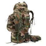 Tripole Indian Army Polyester 90 Litres Colonel Pro Metal Frame Rucksack Detachable Bag And Rain Cover