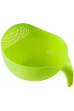 DOVEAZ Strainer Colander, Fruit Basket, Pasta Strainer, Vegetable Strainer, Kitchen Sieve, Washing Bowl, Pulses Strainer, Rice Strainer (Unbreakable, 1 x Small (Multicolor)