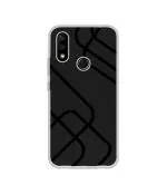 Casotec Zig-Zag Black Line DesignPrinted Silicon Soft TPU Back Case Cover for Lenovo A6 Note