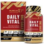 MuscleXP Daily Vital Multivitamin With 25 Vitamins & Minerals, 5 Super Antioxidants & Ginseng, 60 Tablets