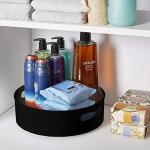 SUMOWARE Rotating Kitchen Spice Cosmetic Holder Organizer Rack Tray-BLACK