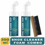 ROYAL CARE PROFESSIONAL Shoe Cleaner Foam Spray SILICON FOAM 150 ML + SILICON FOAM 150 ML + BRUSH Cleaning Foam | Works on Leather, Whites, Nubuck, Golf Shoes, Basketball Shoes, Boots, Sandals