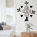 Random Heart Tree Collage Photo Frames for Wall Decoration| Home and Wall Decor Framing of Photos and Picture For Living Room, Bedroom, Home, Office Set of 4 (6