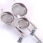 UPEN Stainless Steel Tea Strainer, Chai Chalni, Last Long, Strong Net, Pack of 3 ( 7cm, 8cm, 9cm )