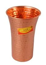 Shiv Shakti Arts Hammered Dr. Copper Glass 500 ml