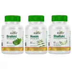 Kudos Brahmi Mind Wellness Tablets | Neem Tablets | Shallaki Tablets | 60 Tablets Each | GMP Certified | Pack Of 3