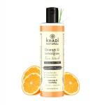 Khadi Natural Orange & Lemongrass Herbal Face Wash | Face Wash for Dry Skin | Natural Face Wash | Organic Face Wash for Healthy Skin 210 ML