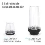 Wellus Nutri Bullet Blender Polycarbonate 2 Jars Multipurpose Suitable for all brands Mixer Juicer Jar (900 ml)