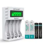 Envie ECR 11MC Sprintx Ultra Fast Rechargeable Batteries Charger With 4 Rechargeable Batteries