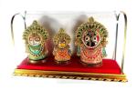 VIJAYA ENTERPRISES Decorative Wood Lord Jagannath, Balaram and Devi Subhadra Figurine