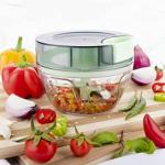 TREND Chopper Pro Handy and Compact Chopper with 3 Stainless Steel Blades, All Vegetable Cutter