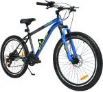 RYDEWIN Solaris 27.5T Blue Multi Speed 21 Gears Bicycle for Young Generation 26 T Mountain Cycle (21 Gear, Blue, Black)