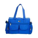 Mee Mee Blue Multipurpose Baby Diaper Bag - Large Capacity, Water-Resistant Travel Organizer with Multiple Compartments, Bottle Holder & Changing Mat