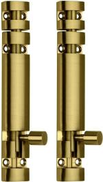 CM Craftsman Anitque Brass Aluminium&Stainless Steel Push to Close latch for Door&Cupboard&Window (2 pcs tower bolt & screws)