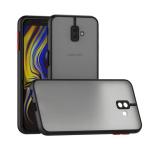 Empire Accessories Samsung J6 Plus Black Polycarbonate Smoked Matte Back 360 Degree Protection Protective Hard Case