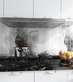 Jaamso Royals Multicolor Vinyl Integral Kitchen Oil Proof Waterproof Kitchen Wallpaper 1000X60 cm( 1000 CM X 60 CM )