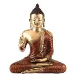 Idol Collections Brown Brass Thai Buddha Idol