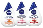 Nivea Women Face Wash for Sensitive Skin, Milk Delights Rose, Turmeric, Saffron-50ml Pack of-3