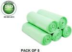 ALXIND Trash Bin Bags Green 19*21 Size Medium For Home , Kitchen ETC. Medium 11-15 L Garbage Bag (150Bag )