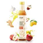 Miresi Natural & Organic Apple Cider Vinegar with 2x Mother & Ginger, Garlic, Lemon, Raw Honey | Unfiltered & Unrefined | Glass Bottle (250 ml)