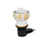 toynetics Direct Plug-In Electric Shock Proof Ceramic Fragrance Holder Camphor Diffuser, Mix Design, Round (Yellow)