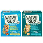 WickedGud Macaroni (450gm) & Rigatoni (450gm) Pasta Combo | Maida Free | Vegan | Gluten Free | High Protein