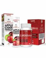 Vokin Biotech Apple Cider Vinegar with Cardiovax Vegetarian Arjuna Extract And Moringa Extract Support Weight Loss And Heart Health 80 Tablet