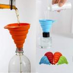 Jay Gatrad Seller Heat Resistant Collapsible Silicone Funnel Foldable Hopper for Oil Liquid