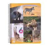 Youva Navneet | 6 Subject Notebook| Spiral Bound Notebook| Regular Size 20.3 cm x 26.7 cm| Single Line Notebook| 300 Pages