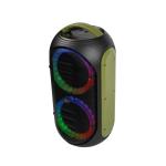 DM Bluetooth Party Speaker Bluetooth Speaker with Loud Sound & Rich Bass, 24H Playtime Portable Speaker for Home/Outdoor/Travel Black