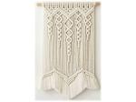 Saaz Macrame Wall Hanging Decor Bohemian Nordic Tapestry, Boho, Wall Decor, Beautiful Geometric Wall Art for Apartment, Living Room Home Decoration, Pack of 1