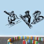 Decor Villa Wall Sticker ( Skate team ,Surface Covering Area 54 x 23 Inch)