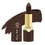 Colors Queen French Matte Waterproof Lipstick| Enriched with Moisture, Single Stroke Application| Non Sticky & Non Drying Creamy Matte Lipstick for Women (Coffee Brown, 3g) Lipstick