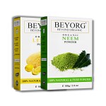 BEYORG Natural Lemon Peel Powder and Herbal Neem Powder for Anti Acne and Pimple - 200 g