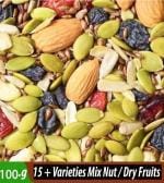 Nutsbaaz - Dry Fruit and Nut Mix 100g, Fuel Your Day with Fruitri's Nutritious Dry Fruit and Nut Mix - A Delicious Blend of Dried Fruits, Nuts, and Seeds in a Natural and Fresh Mix - Try Our Organic Dry Fruits Mixed Pack 12 + Varieties ]
