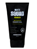 MEN'S SQUAD Face Wash for MEN and WOMEN, Brightening & Anti-Pollution, Activated Charcoal for Fresh, Healthy & Clear Skin in Summer,Deep Cleans Acne face wash(60ml)