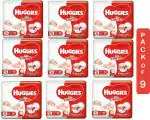 Huggies White Dry Pants Baby Diapers Small 90 Pieces |Pack of 9