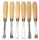 Inditrust Heavy Duty 6 Pcs Wood Carving Chisel Set For Home & Professional Use Bevel Chisel Set