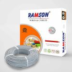 Ramson 1.5 Sqmm Single Core PVC Insulated Multistrand Copper Cable for Domestic & Industrial Connections Electric Wire 90 Meter (Grey)