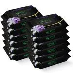 NOVEL Refereshing Wipes Lavendar Fragnance Pack of 12 (300 Wipes)