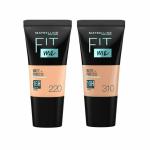 Loreal Maybelline New York Fit Me Matte+ Poreless Liquid Foundation,220 Natural Beige, 18ml and 310 Sun Beige, 18ml combo Pack (1+1)